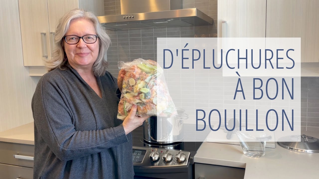 Faire du bouillon de légumes avec des épluchures