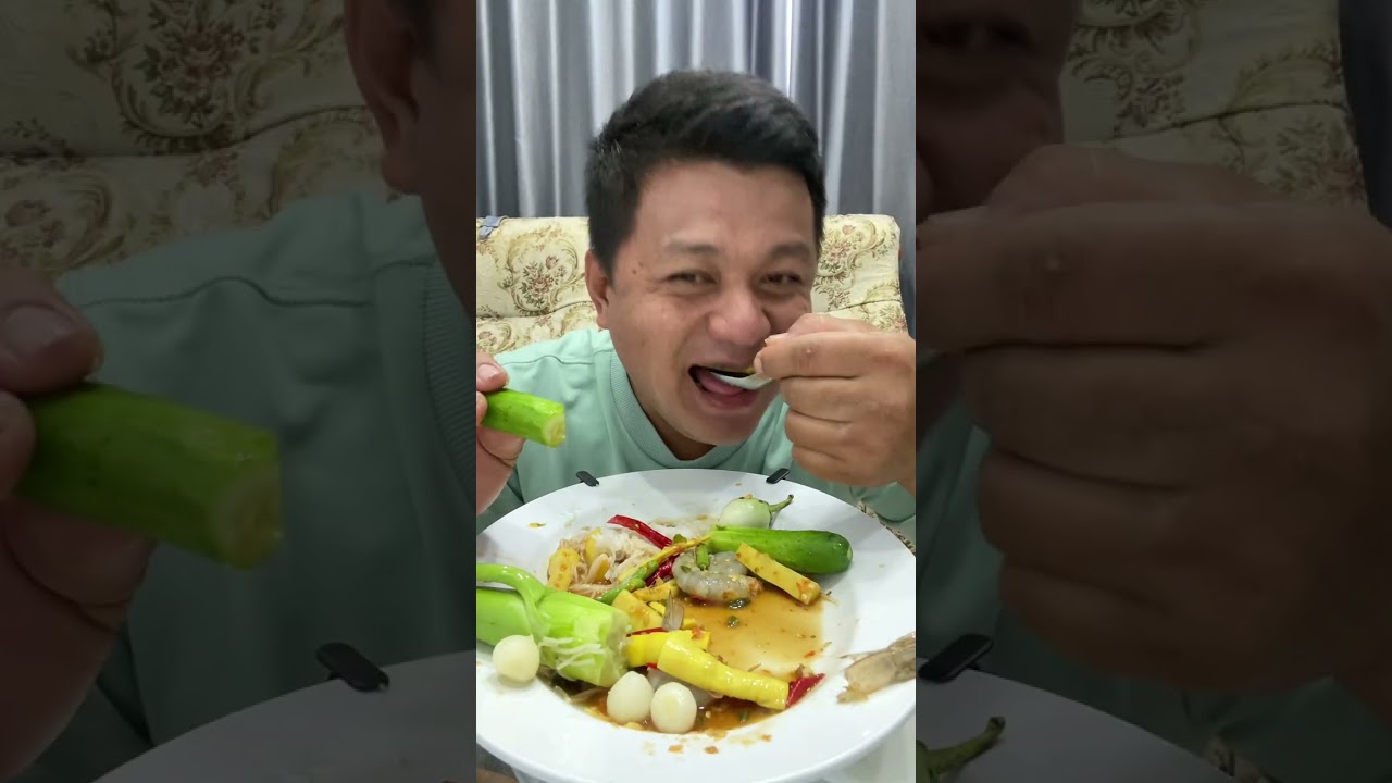 พามากินตำหน่อไม้กุ้งสดแซ่บแซ่บ ￼