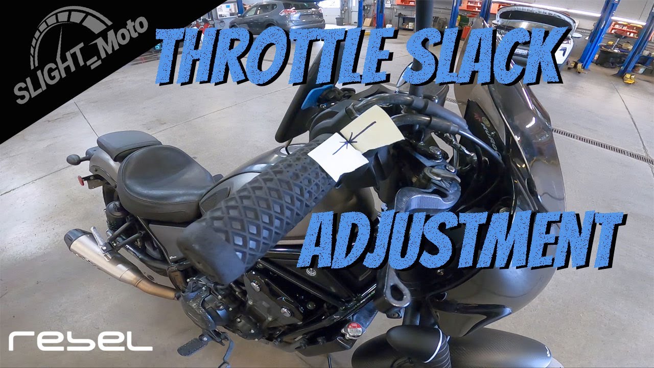 Honda Rebel - Throttle Slack adjustment (300-500)