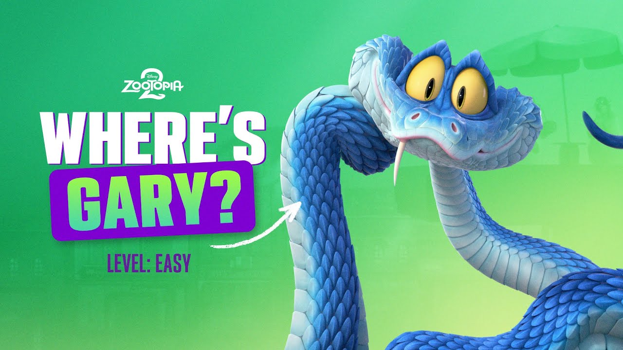 Find Gary De'Snake! 🐍🔍 | Zootopia 2 | Level: EASY | @disneykids