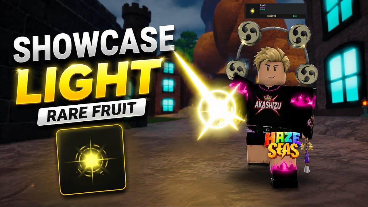 HAZE SEAS - SHOWCASE LIGHT DEVIL FRUIT TIER RARE !!! 
