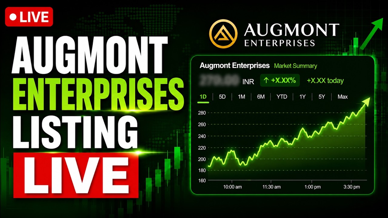 Котировки акций Augmont в прямом эфире: IPO Augmont Enterprises В ПРЯМОМ ЭФИРЕ | Цена размещения ...