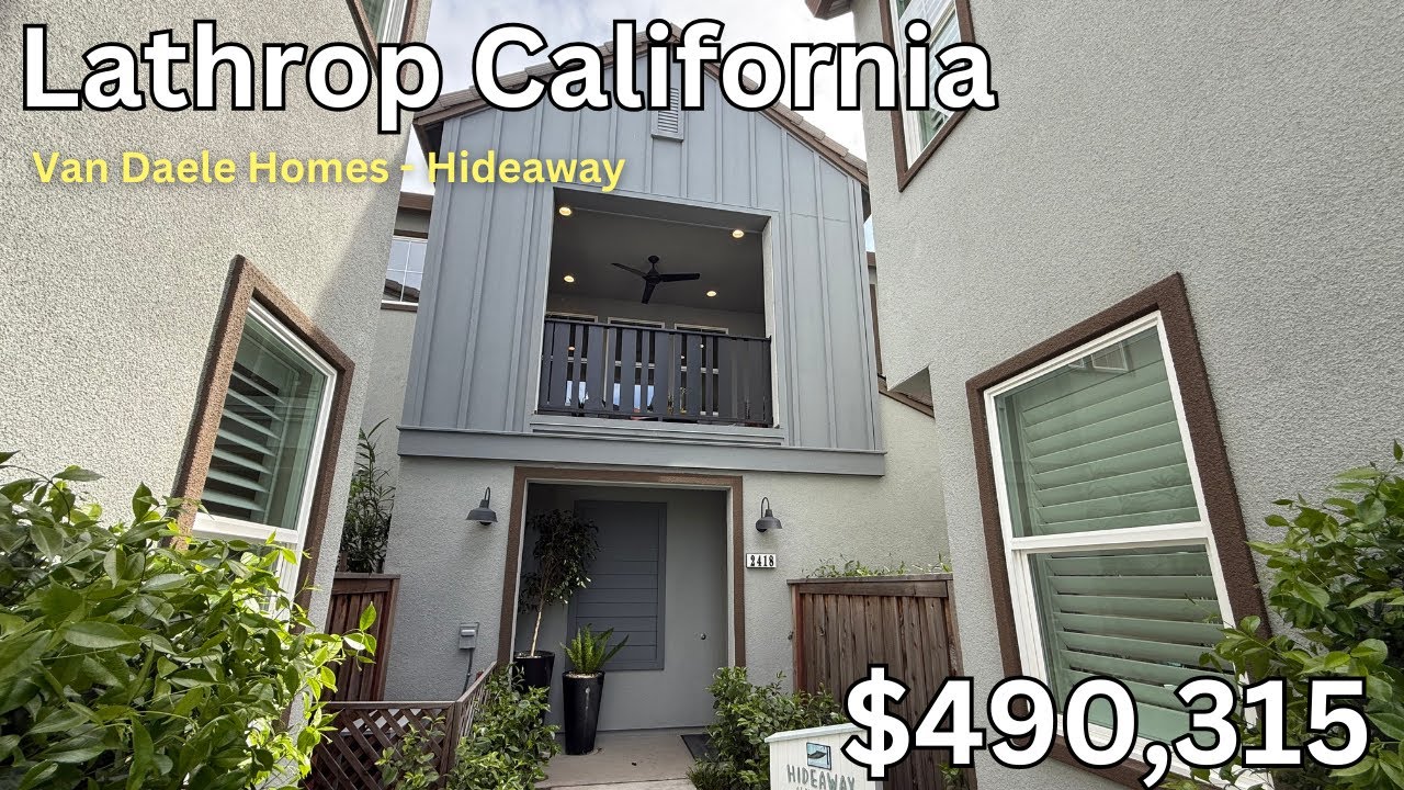 🏡Touring (river island lathrop california) Van Daele Homes: Hideaway2 Residence1. 3bd/2ba. 1447sqft