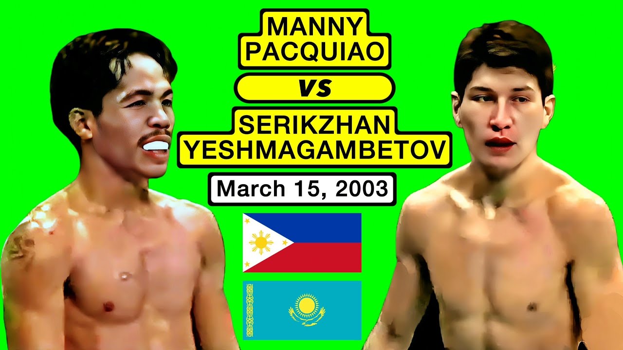(39) | Manny Pacquiao 🇵🇭 VS 🇰🇿 Serikzhan Yeshmagambetov | March 15, 2003 | Vintage Sports 720P 60FPS