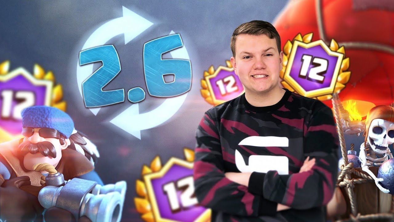 INSANE CYCLE! 2.6 Balloon Hunter Miner Deck! LIVE Grand Challenge Gameplay - Clash Royale