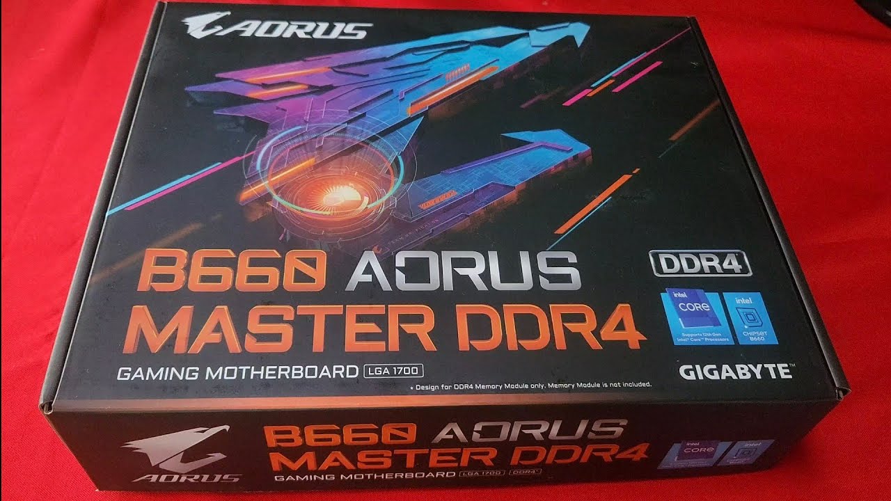 B660 Aorus Master DDR4(unboxing & set up)