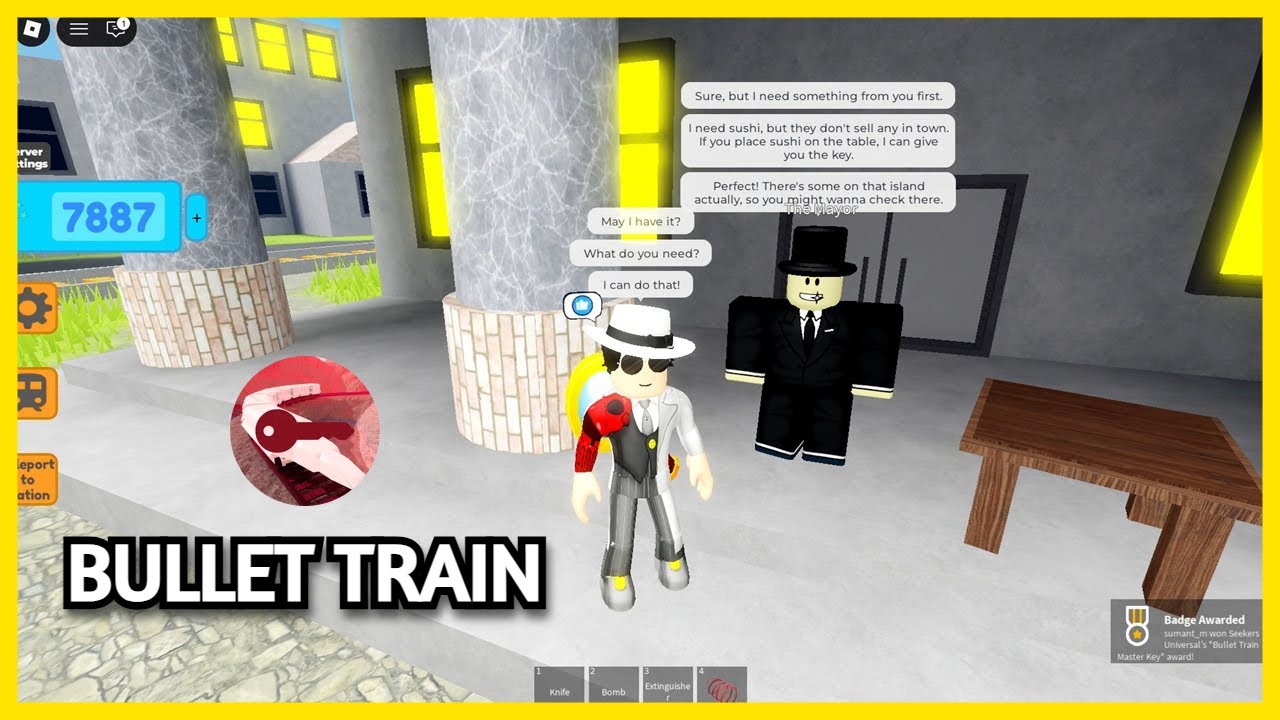 How to get BULLET TRAIN in TRAIN TESTING (Roblox) | Bullet Train Master Key Badge