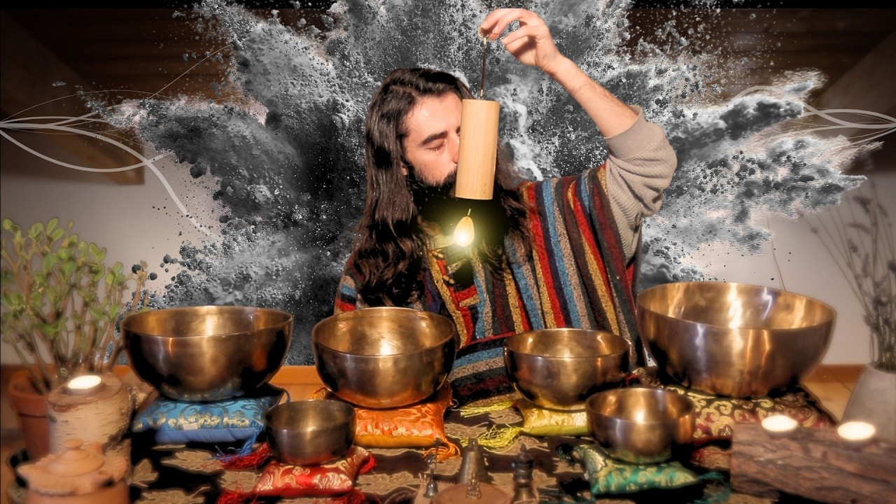 Destroy Unconscious Blockages with Tibetan Bowls Healing Frequencies ⫸ 528Hz + 174Hz