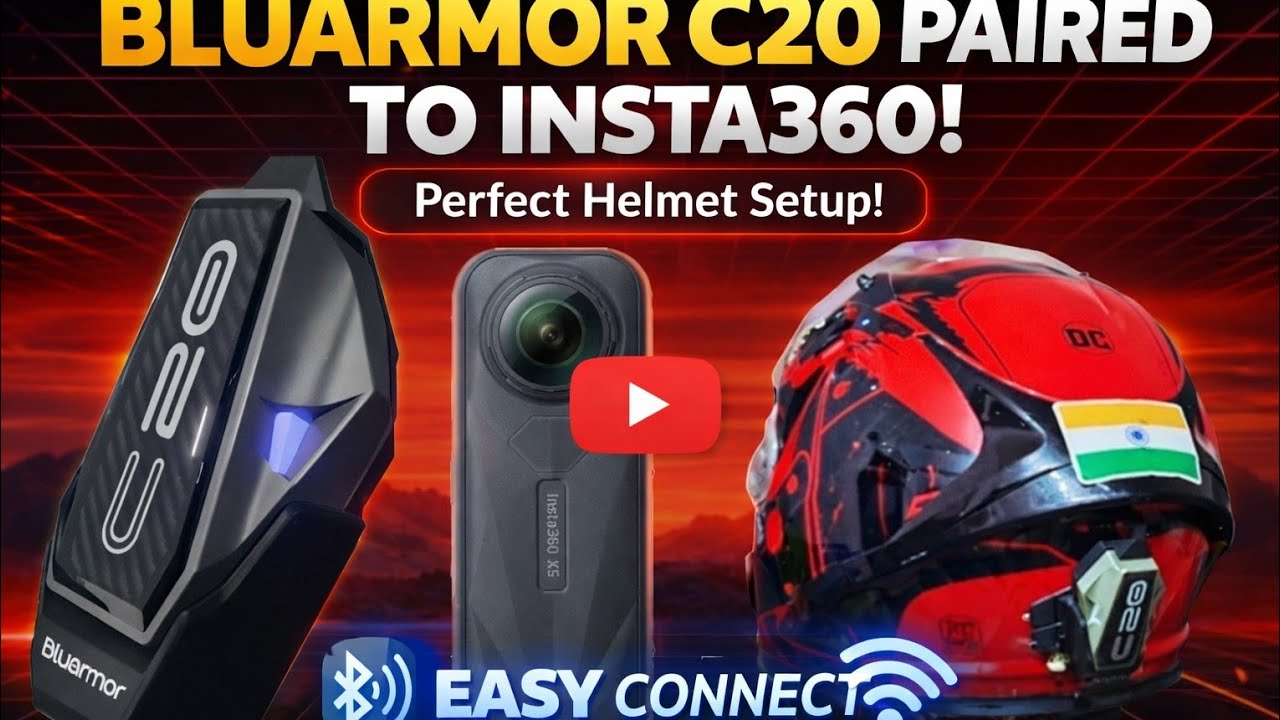 Perfect Motovlog Setup 2026 | BluArmor C20 Review |BluArmor C20 + Insta360 Universal setup 