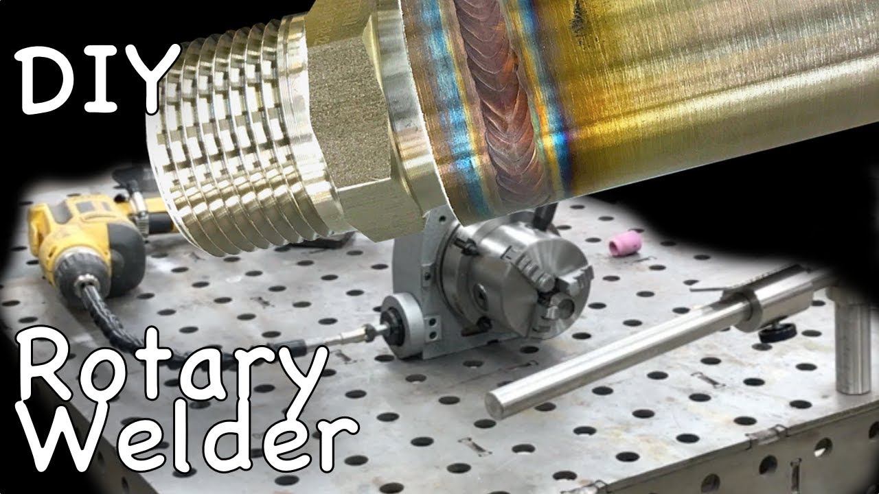 DIY Rotary Welding Table - Using Old Drill and Rotary Positioner Table