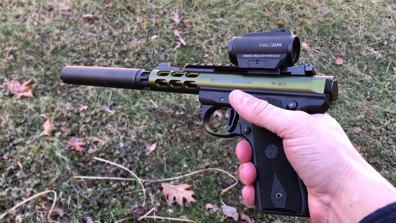 Shooting a suppressed Ruger 22/45 Lite with a Silencerco Spectre II and Holosun HS503GU Red Dot