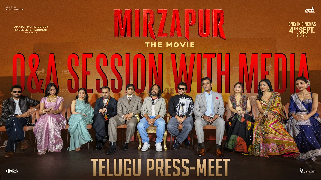 Mirzapur The Movie - Team Q&A Session With Media at (Telugu) Press Meet | YouWe Media