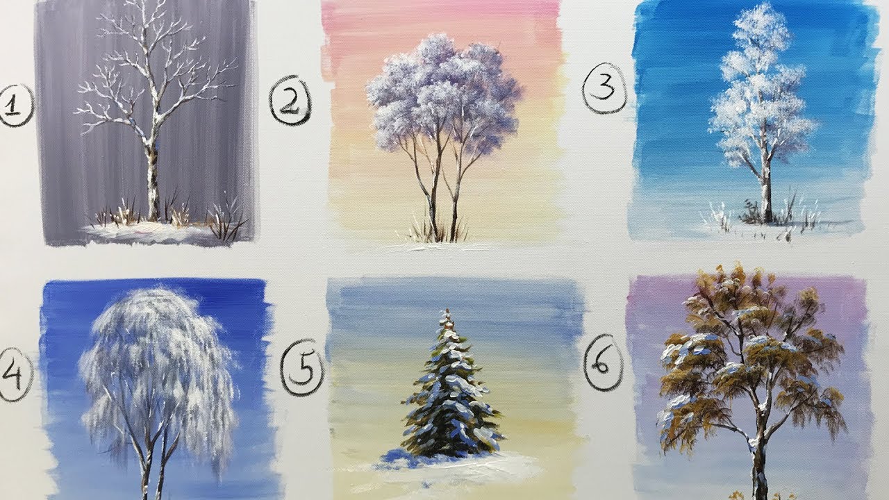 Winter serie #6 Top 6 Winter Tree Acrylic Paintings Everyone Should Know