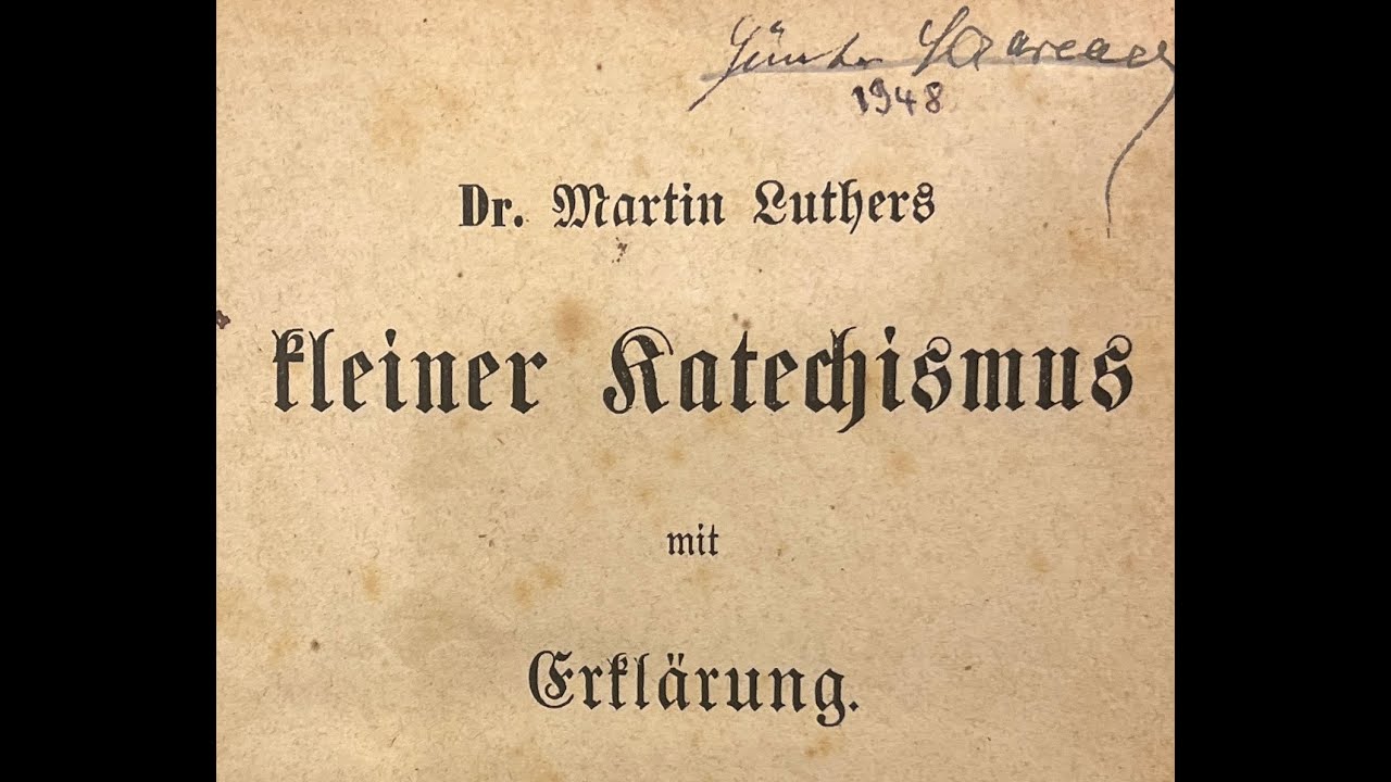 6.Christenlehre 3.1.0 Erste Hauptstück (10 Gebote). Einleitung.