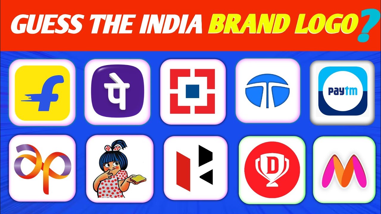 🇮🇳 Guess The Indian Brand Logo in 5Seconds? Indian Brand Logo Challenge! #logoquiz #indianbrandslogo