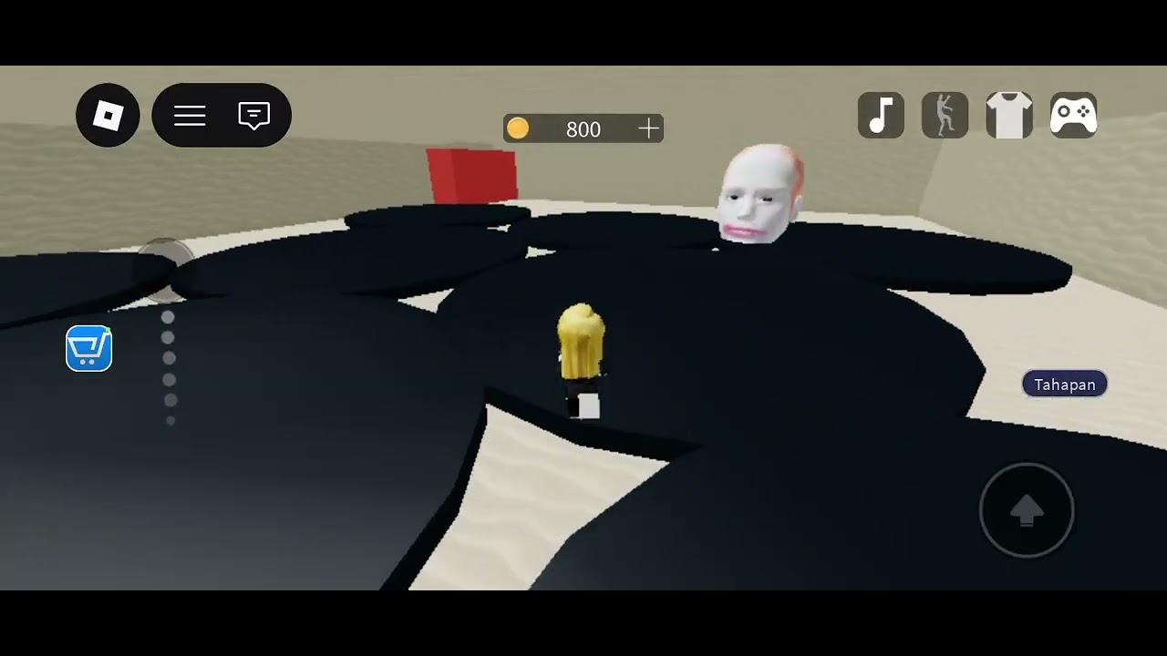 auni yt #2 [aku dikejar kepala botak] || lari dari running head Roblox Indonesia