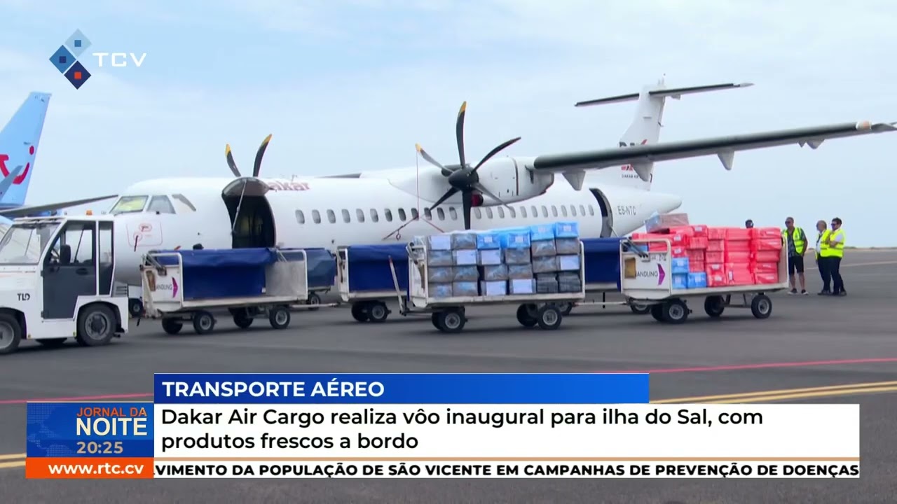 Voo da Dakar Air Cargo à Ilha do Sal em Cabo Verde 