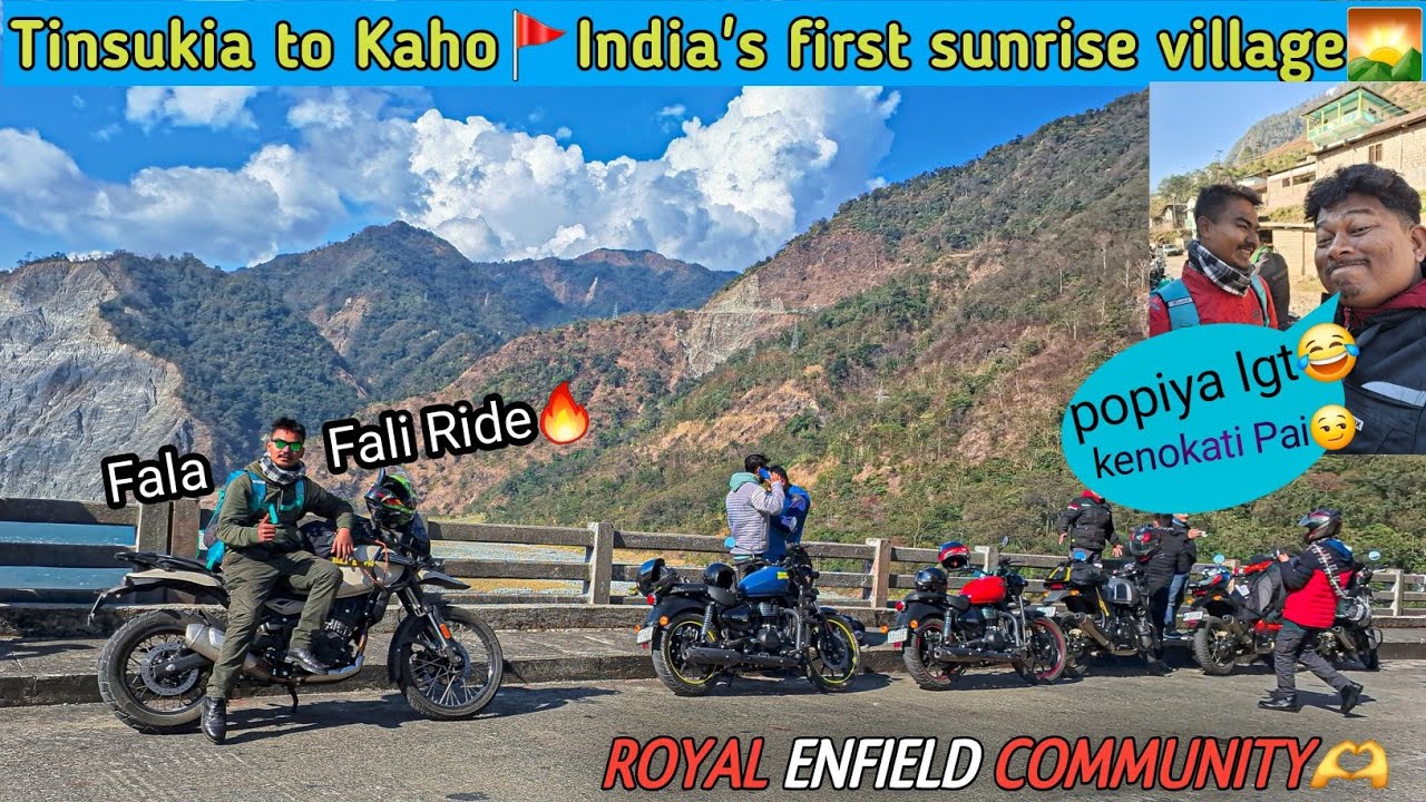 Dong Valley Ride 2024 🌄 || Winter Ride🥶 - Tinsukia To Dong 🏔️| Royal Enfield🔥@popiyaman6513 😂