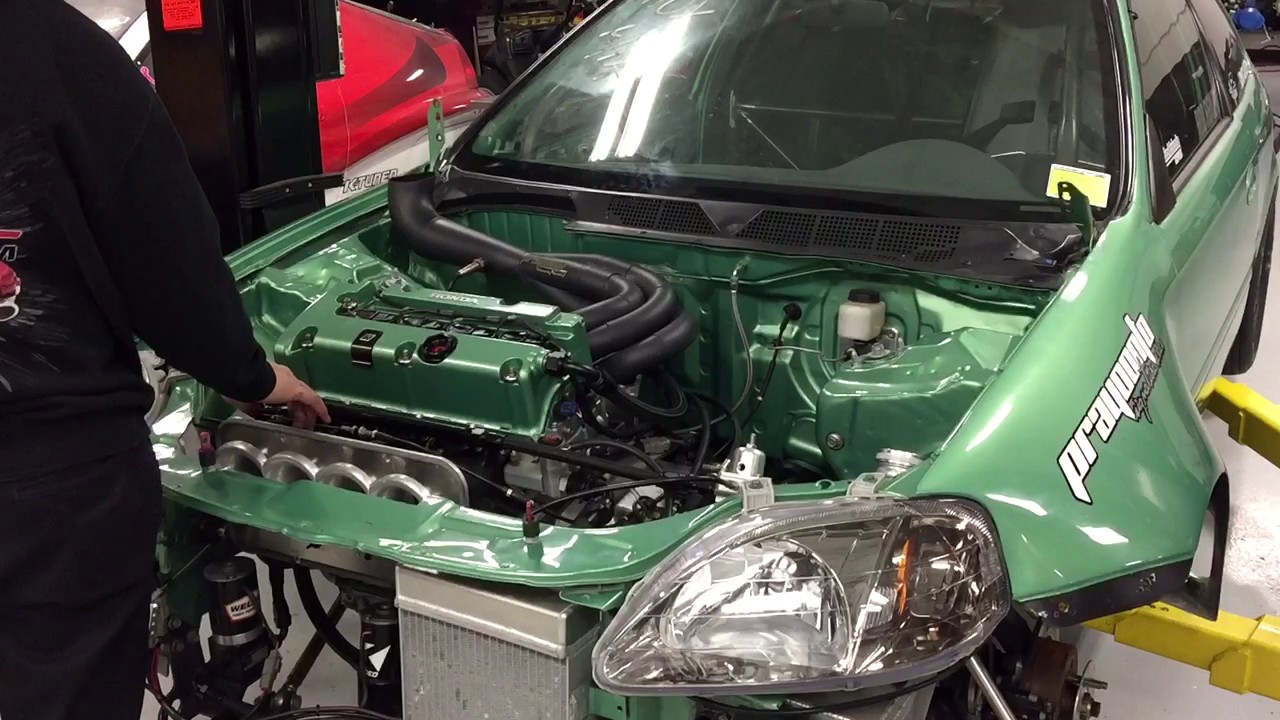 450+whp 2.7 liter all motor k24 idle and rev