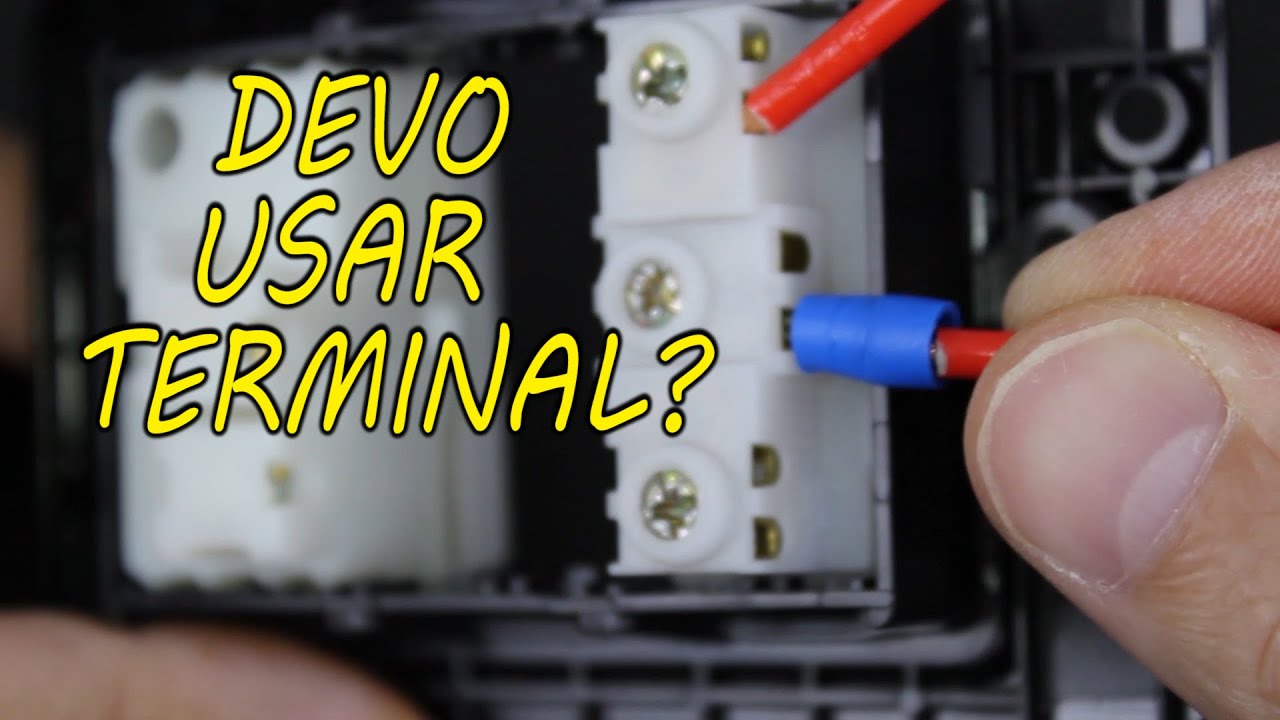 Sou obrigado a usar terminal em tomadas, interruptores etc... ?