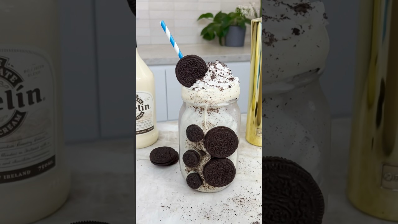 Hennessy cookies & cream milkshake #cocktail #vodka #cookies #icecream #milkshake