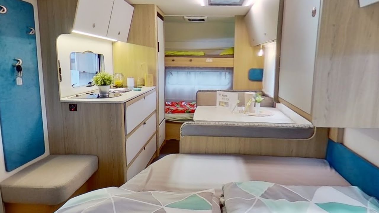 NOCH GEHEIM? FULL-GFK FAMILIEN WOHNWAGEN 2023: Kinderzimmer Dethleffs Wohnwagen Aero 90 2023
