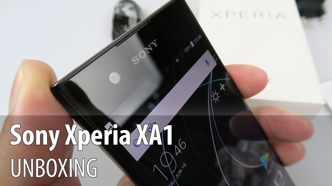 Sony Xperia XA1 Unboxing (Mid-range edge to edge screen phone)