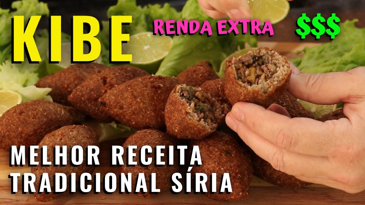 KIBE (QUIBE) SÍRIO FRITO TRADICIONAL $$$ FAÇA E VENDA RECEITA INCRÍVEL