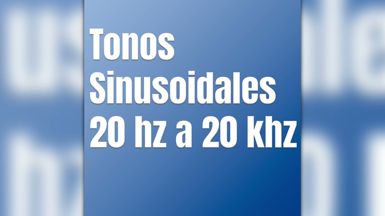1.25 Khz Tonos Sinusoidales frecuencia - Test audio