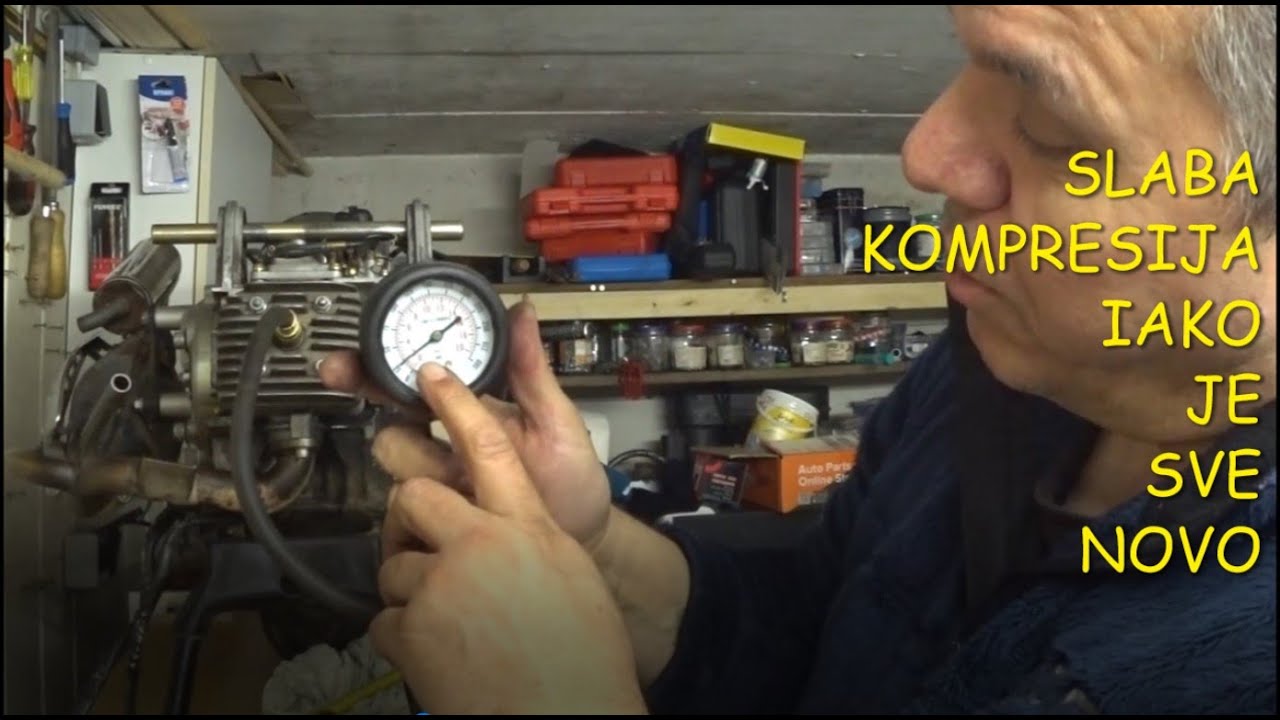 Sastavio sam motor i izmerio kompresiju.