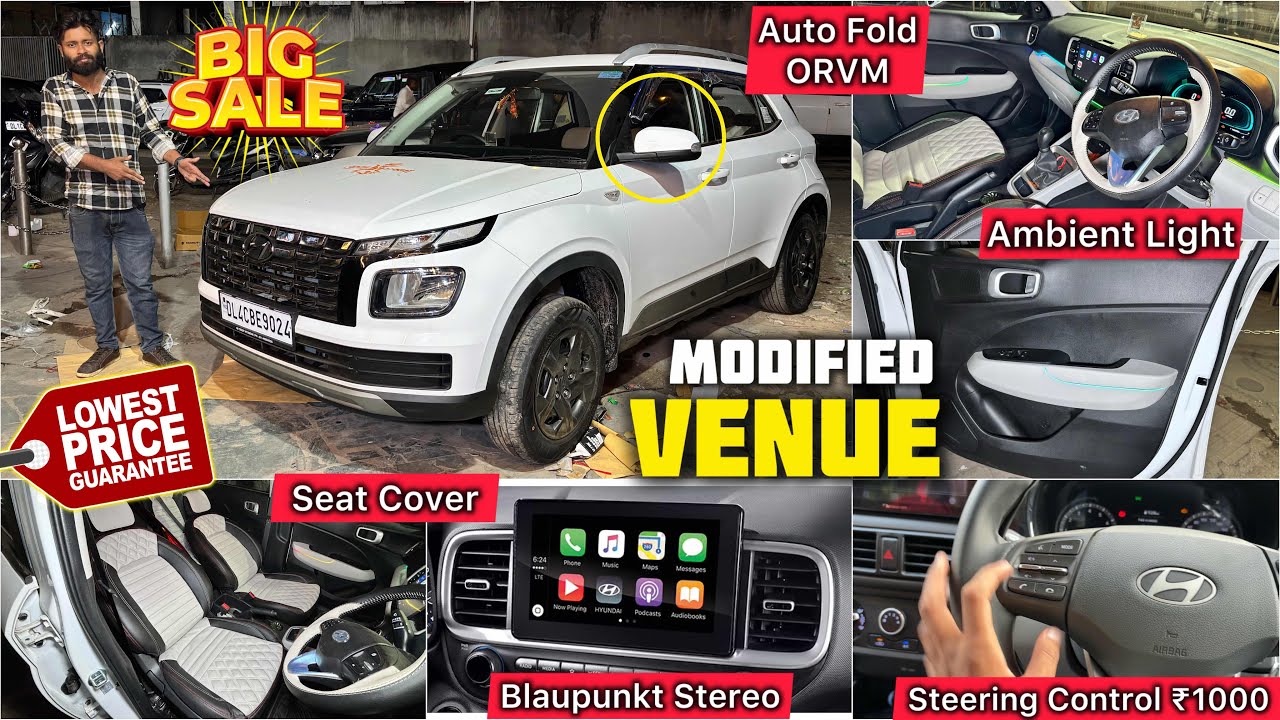 Hyundai Venue Base Model to Top Model Modification with Price ✅ Hyundai Venue Base to Top
