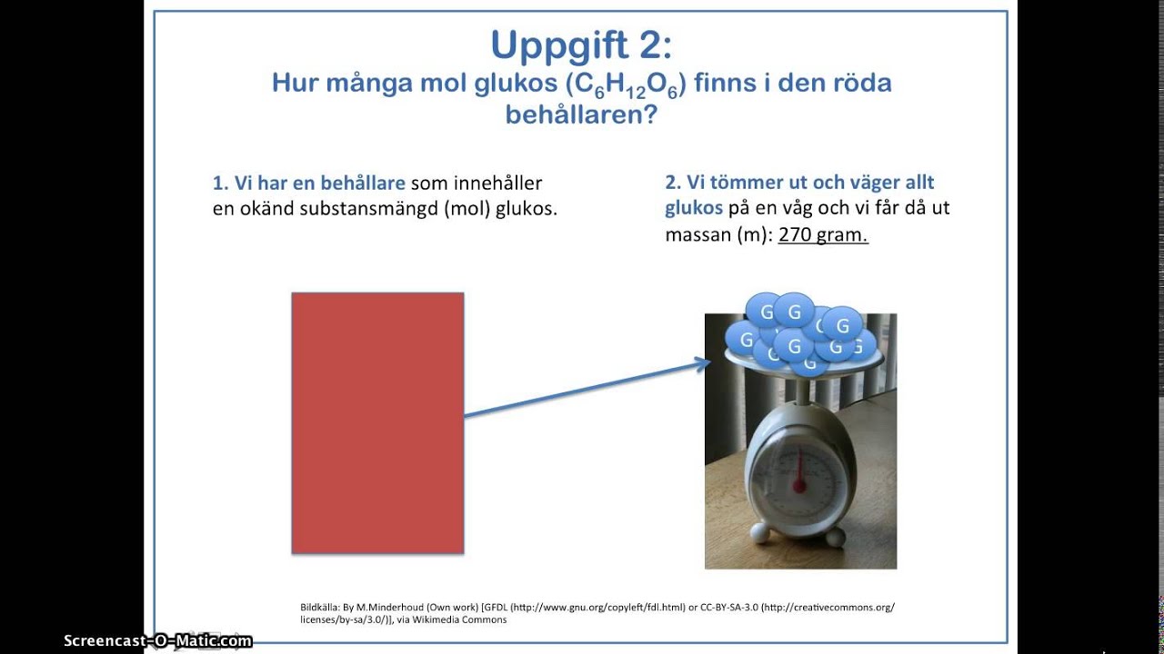 Beräkna substansmängd, molmassa och massa (ny version!)
