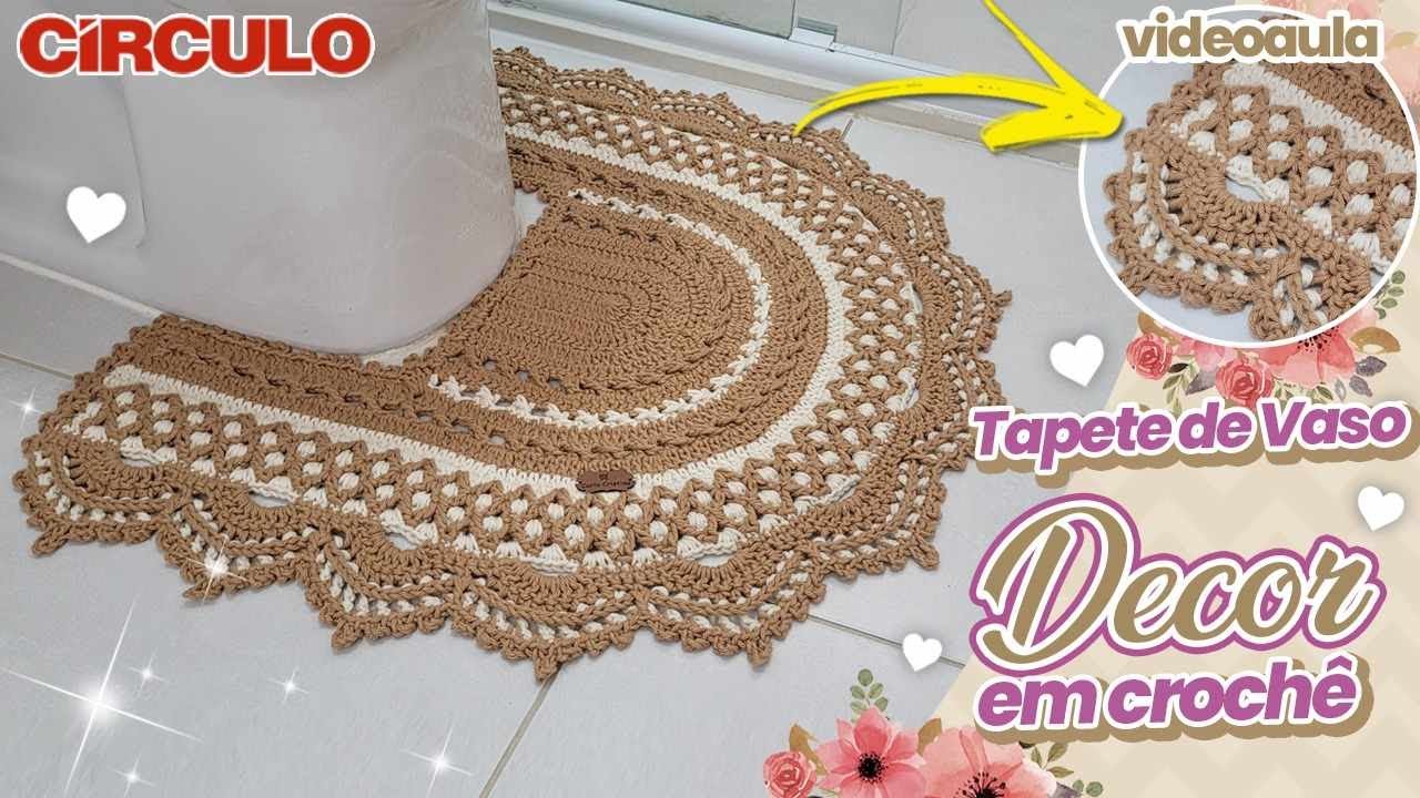 ✨ Impressionante PADRÃO! Tapete de Vaso Decor em Crochê 😍