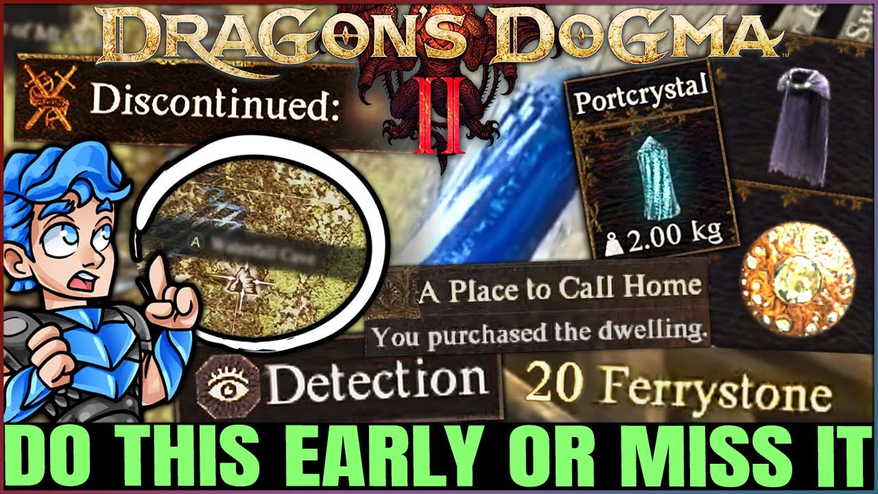 Dragon's Dogma 2 - 16 MISSABLE Things You Need to Do Early - OP Items, House, Portcrystals & More!