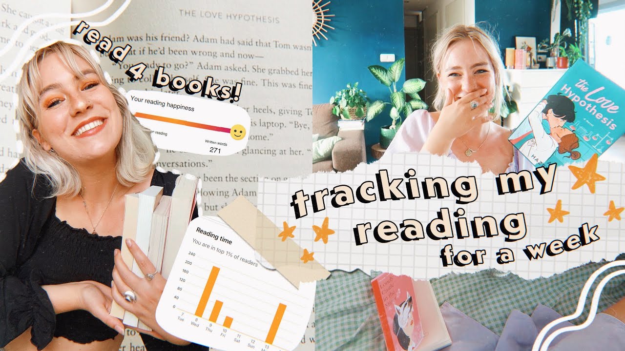 I tracked my reading for a week & somehow read 4 books! ✿ READING VLOG
