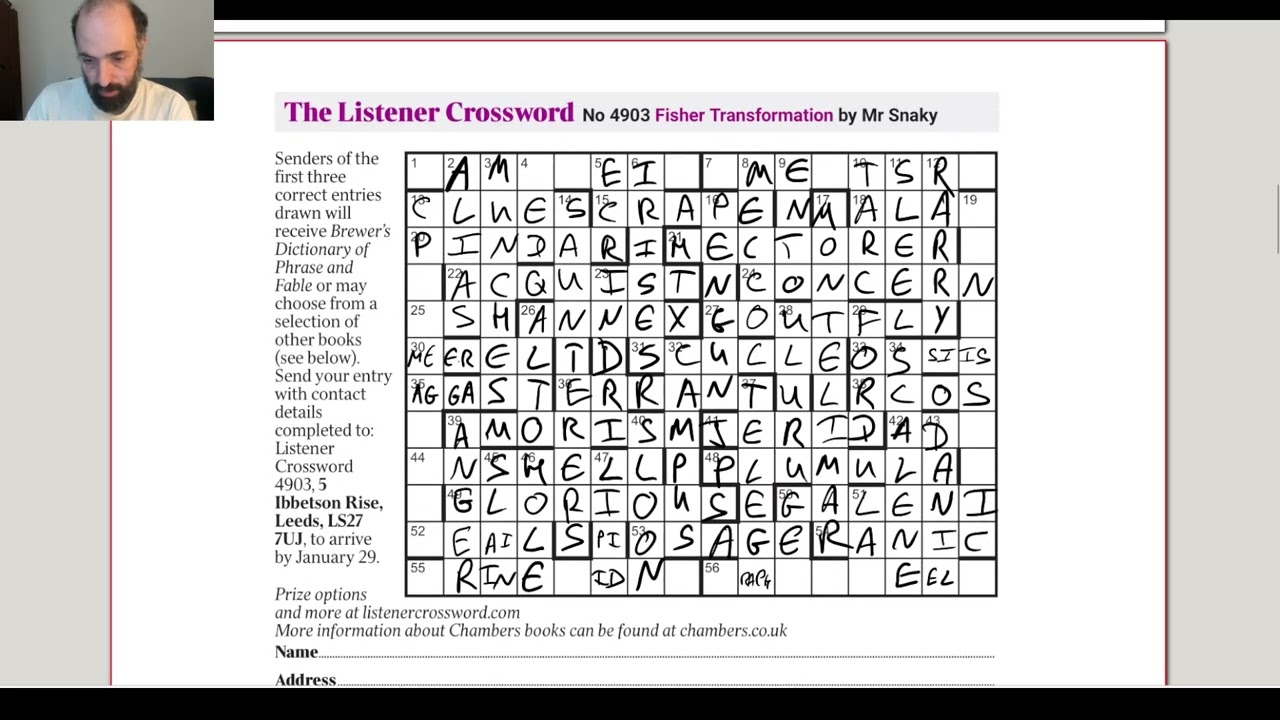 Listener Crosswords 4901-4903