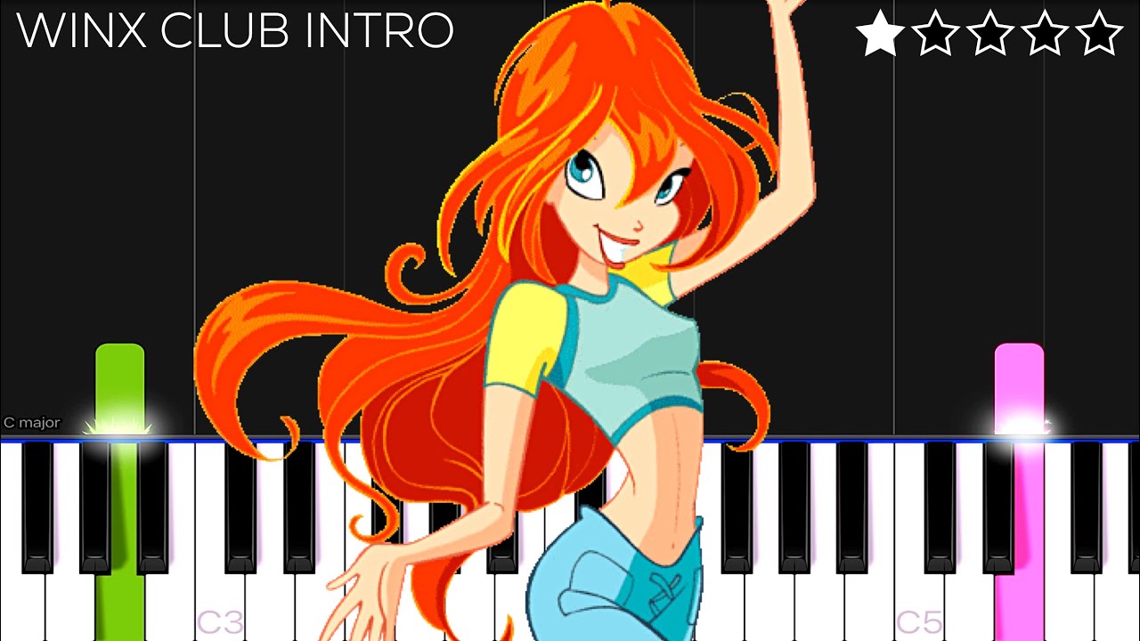 Winx Club - Intro | Opening, OST, Theme Song | EASY Piano Tutorial
