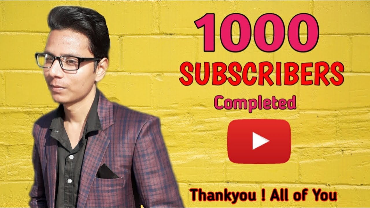 1000 Subscribers completed on my channel | Thankyou all of You | Ankit xpert