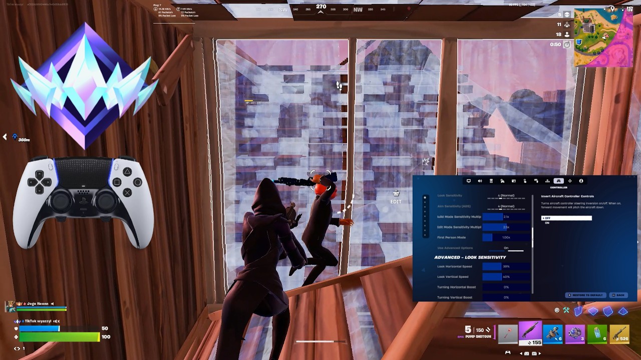 *NEW* BEST Controller SETTINGS + Sensitivity in Chapter 7 Season 1 🎮 ( Fortnite Reload Gameplay)