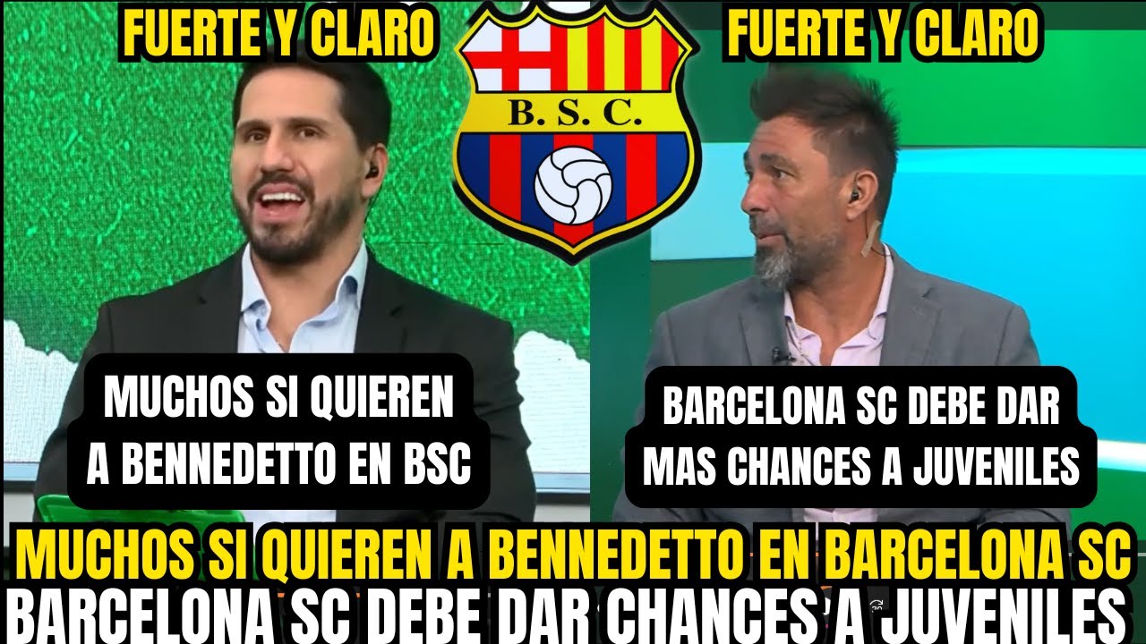 🚨 ESCÁNDALO EN BARCELONA SC QUIEREN A BENEDETTO Y CUESTIONAN LA FALTA DE JUVENILES