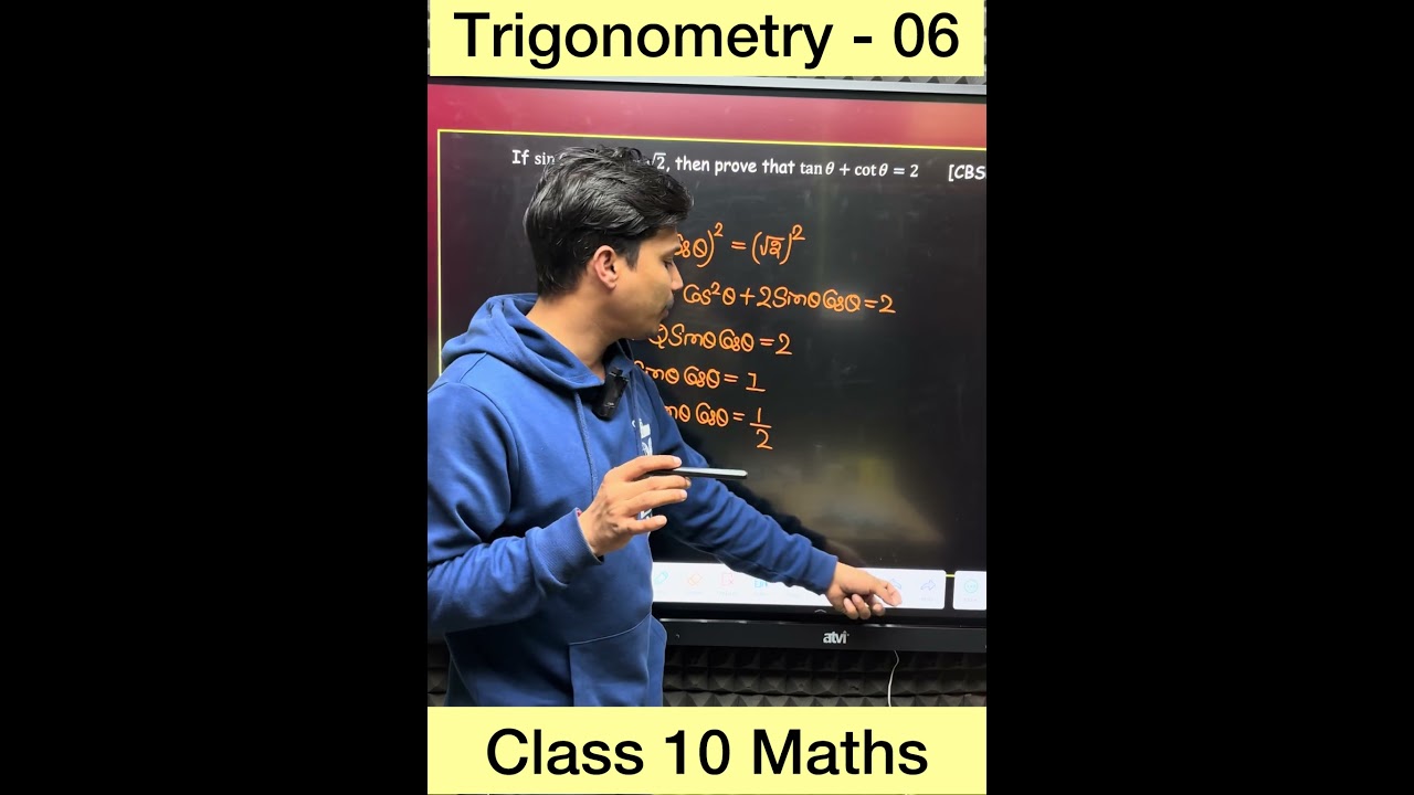 Class 10 Maths | Trigonometry | Question Series - 06🔥 #class10 #maths #study #education #viral