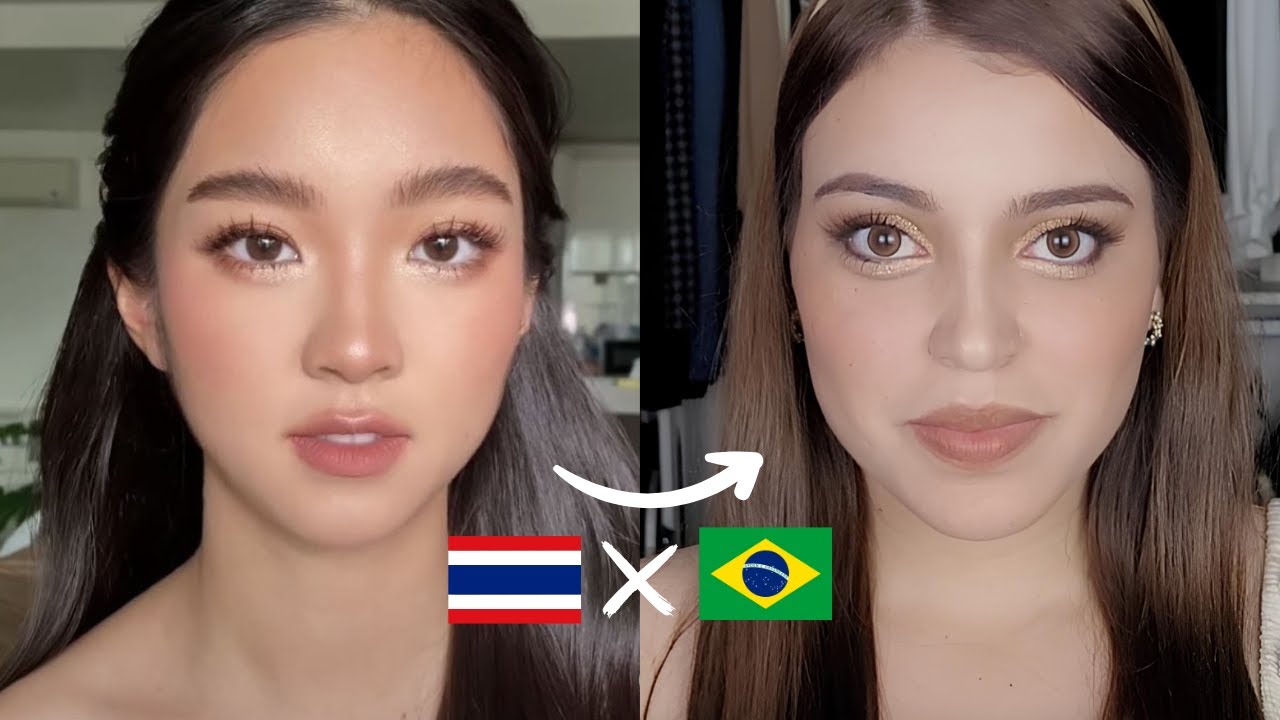 Maquiagem Tailandesa em Rosto Ocidental Brasileiro
