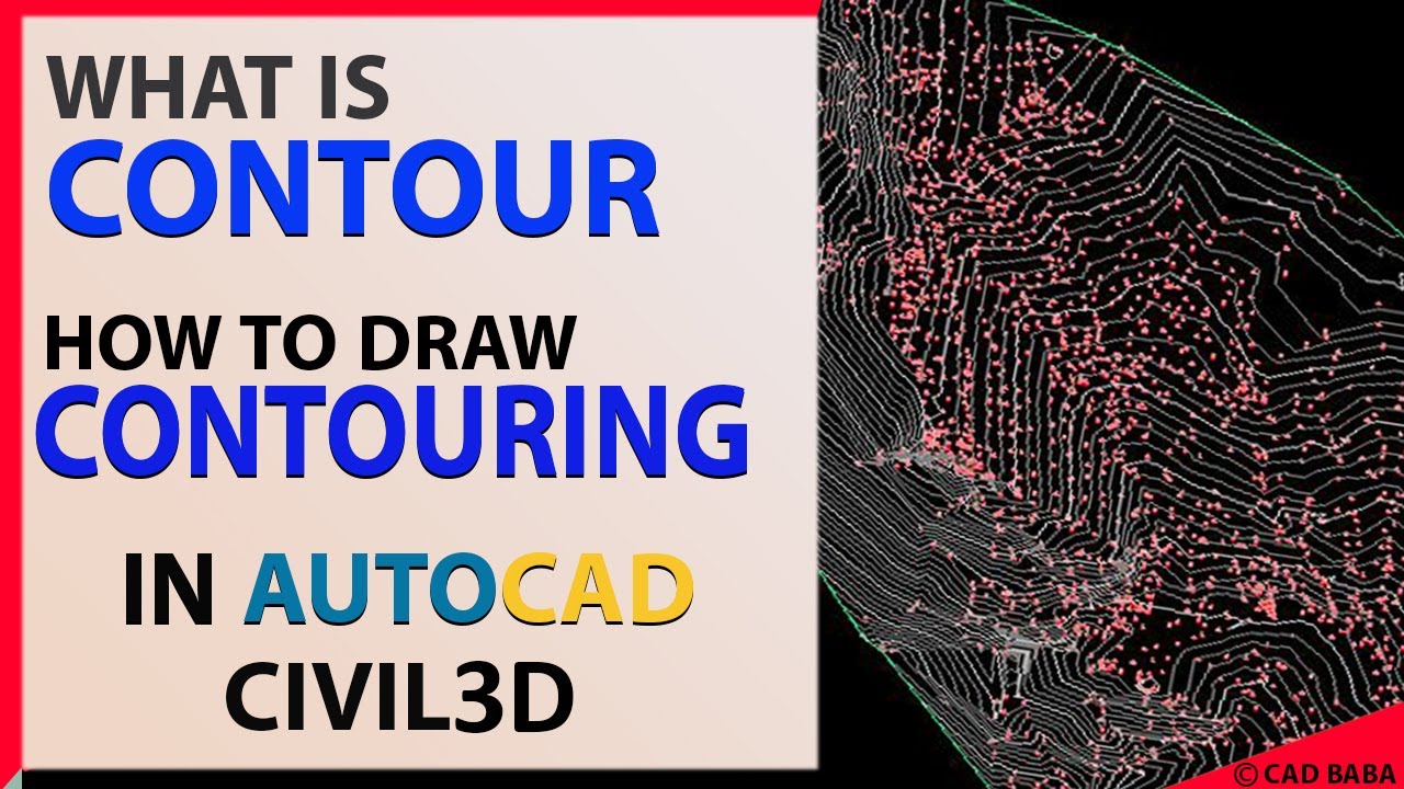 what is contour and how to draw contour line in Autocad civil 3d in URDU/HINDI
