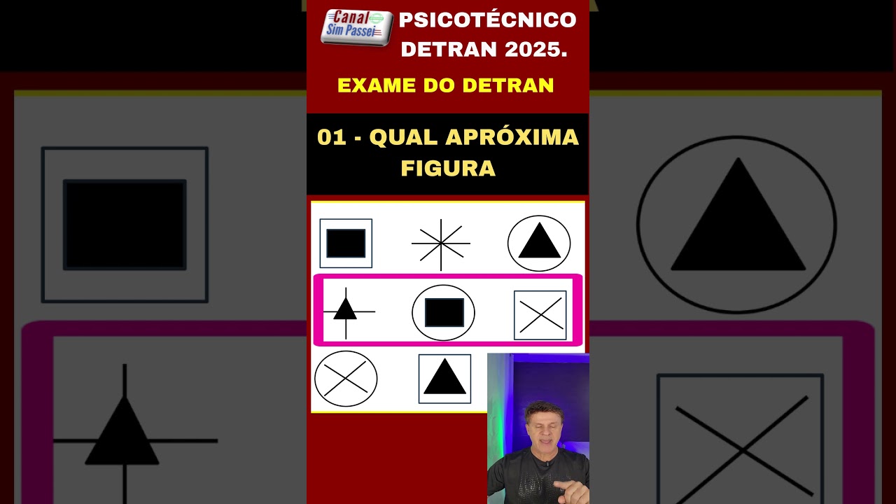 PSICOTECNICO do DETRAN 2025. AVALIA&Ccedil;&Atilde;O PSICOL&Oacute;GICA DETRAN 2025. Teste de aten&ccedil;&atilde;o. Exame psicol&oacute;gico.