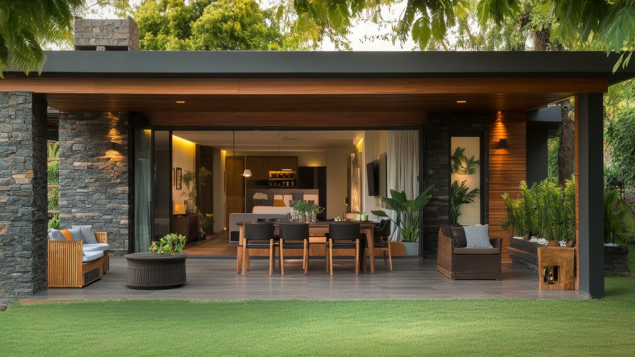 Simple Luxury House Design in Village Low Budget with Hidden Functional Open Layouts