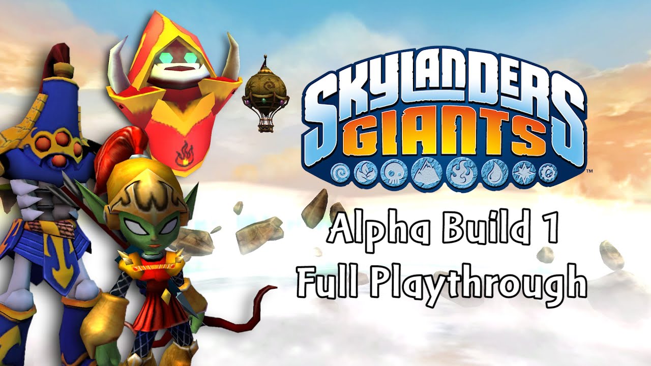 Skylanders Giants Alpha Build 1 (Full Playthrough)