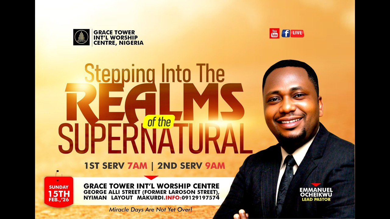 SUNDAY SERVICE || FIRST SERVICE ||15TH FEBUARY, 2026 || WITH Apostle Emmanuel Ocheikwu.