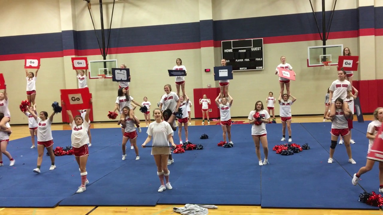 Mckinney Boyd Cheer Practice video for UIL 2016