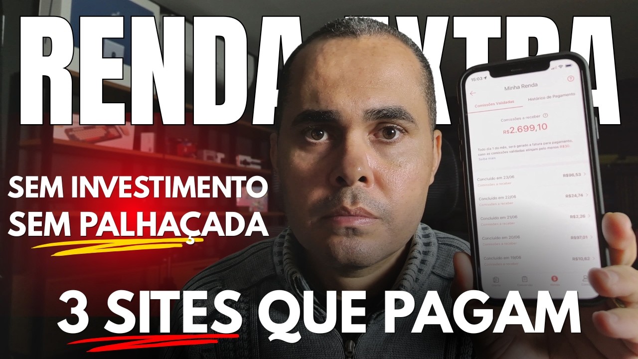 (o terceiro me pagou R$958,81) 3 Sites para trabalhar em casa nas horas vagas sem investir dinheiro