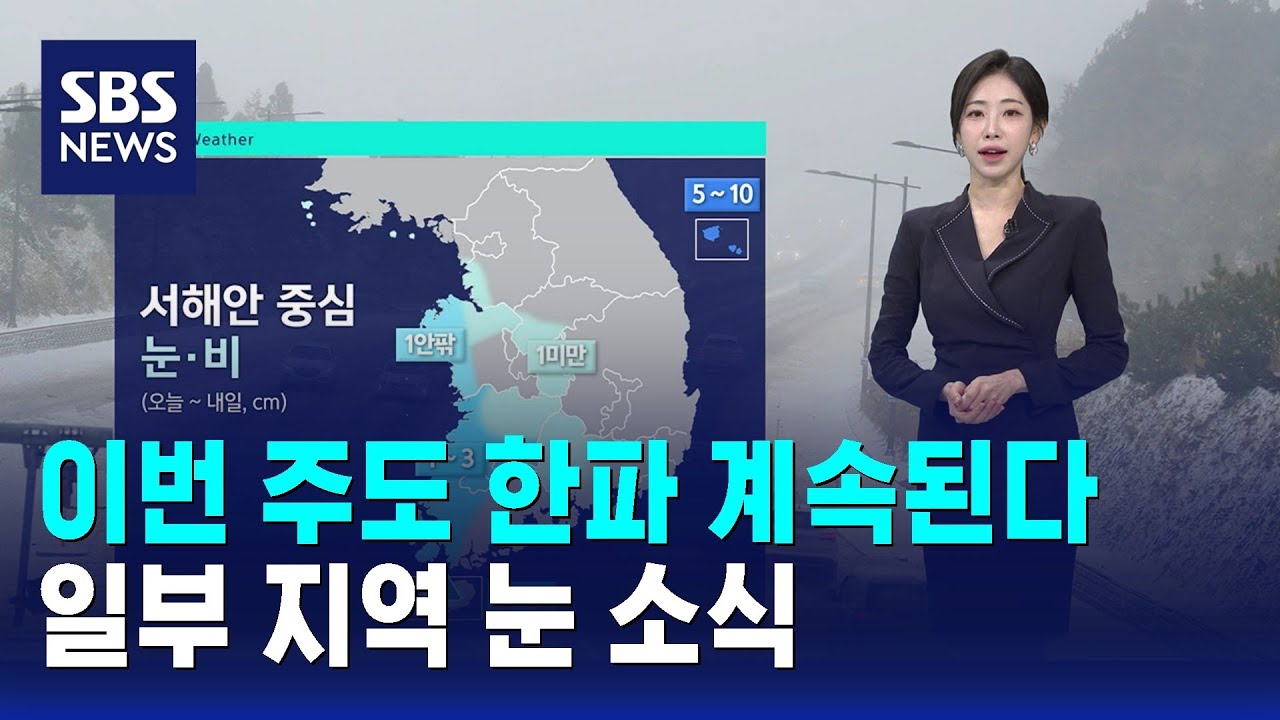 [날씨] 이번 주도 한파 계속된다…일부 지역 눈 소식 / SBS